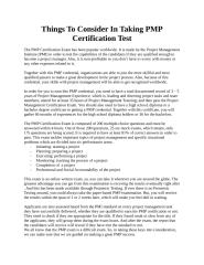 Things To Consider In Taking PMP Certification Test021611.doc