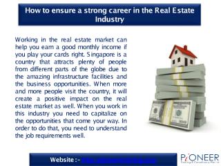 How to ensure a strong career in the real estate industry.pdf